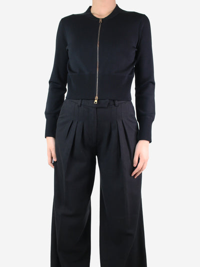Black cropped knit jacket - size M Coats & Jackets Theory 