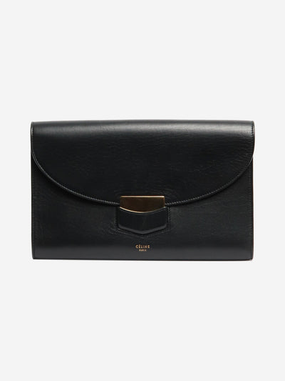 Black Trotteur leather clutch Clutch bags Celine 