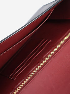 Celine Black Trotteur leather clutch