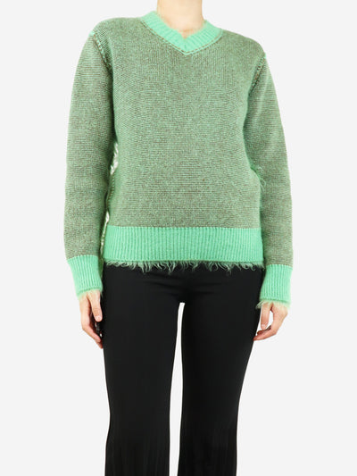 Green and brown mohair-blend jumper - size S Knitwear Craig Green 