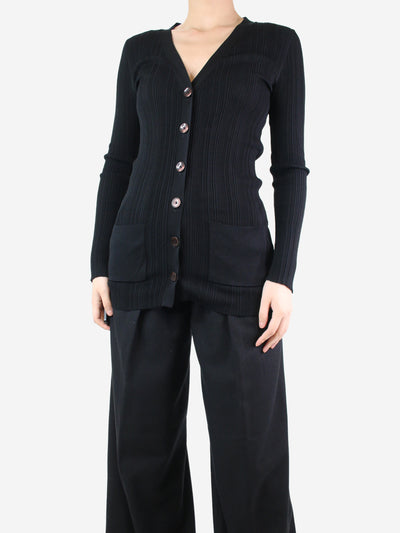 Black ribbed pocket cardigan - size S Knitwear Toteme 