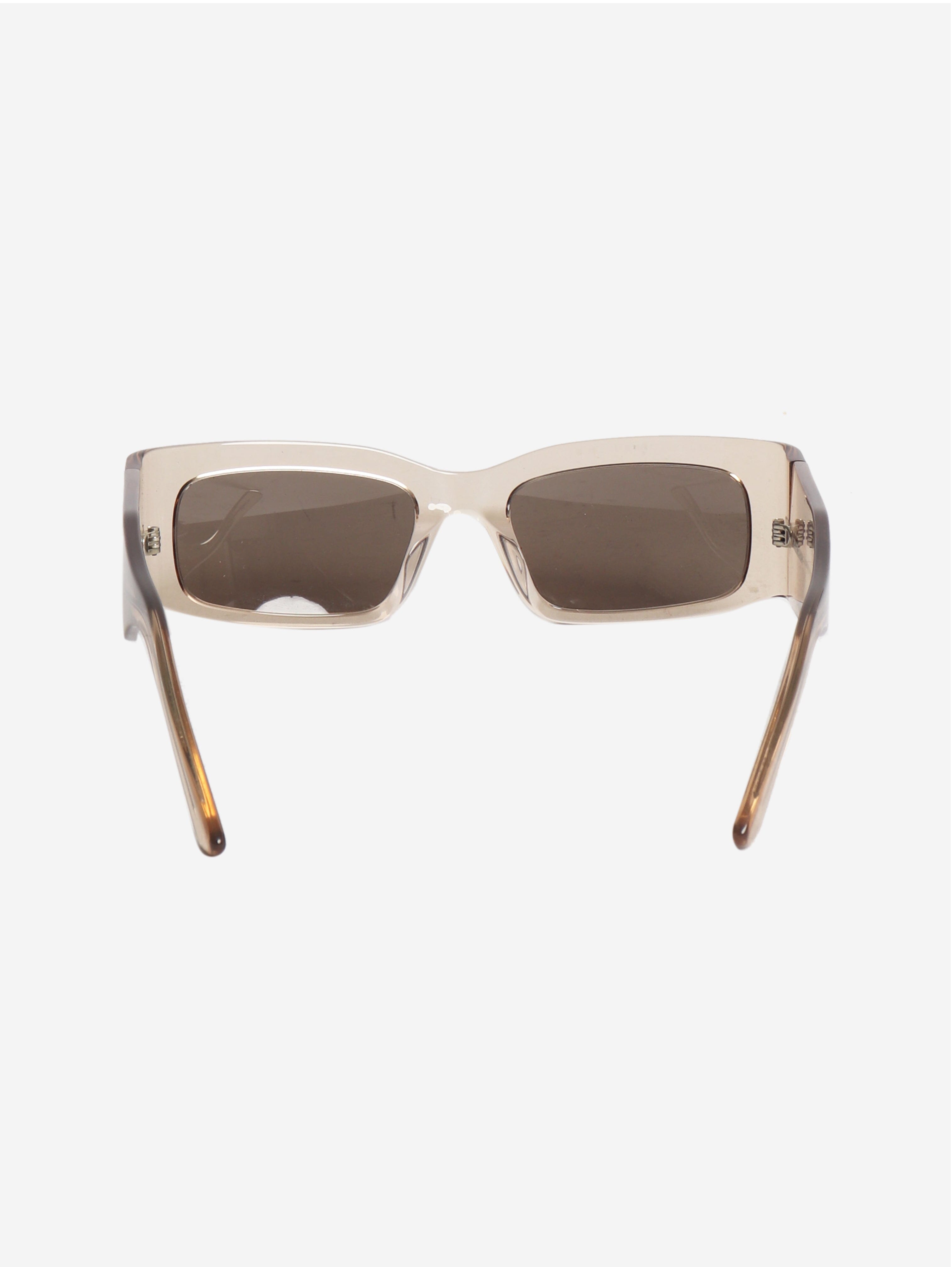 Brown transparent rectangle sunglasses Sunglasses Balenciaga 