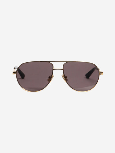 Gold Aviator sunglasses