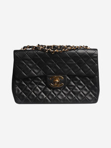 Chanel Black Maxi lambskin vintage 1994 Classic Single Flap