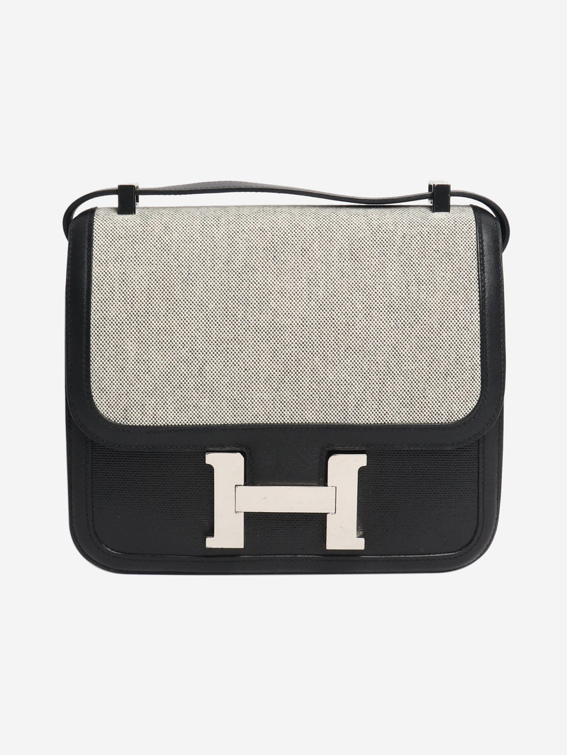 Black swift and toile Constance Cross-body bags Hermes 