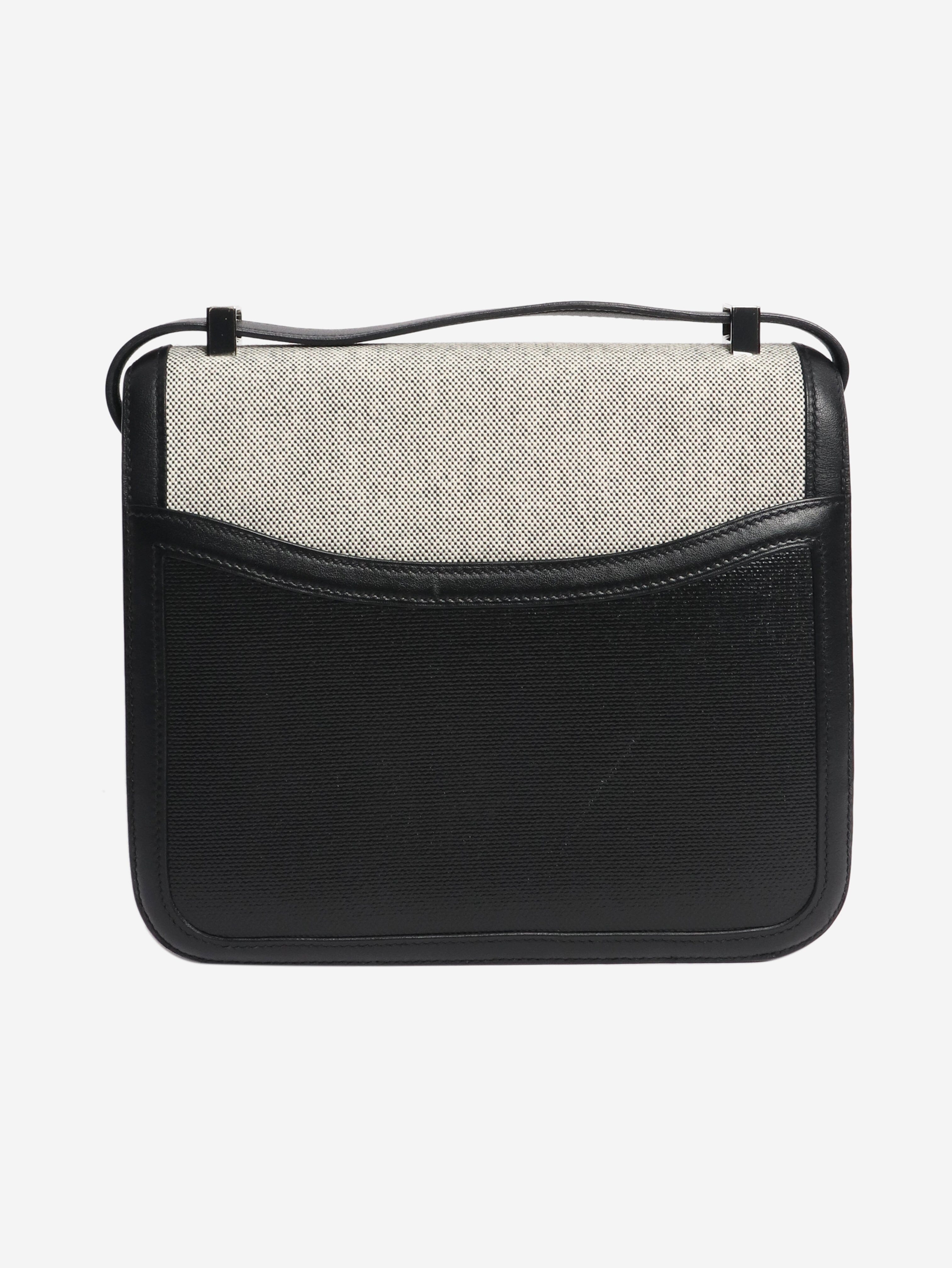 Black swift and toile Constance Cross-body bags Hermes 