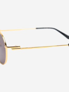 Bottega Veneta Gold Aviator sunglasses