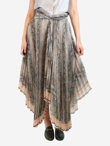 Zimmermann Zimmermann Brown snake print skirt - size UK 10