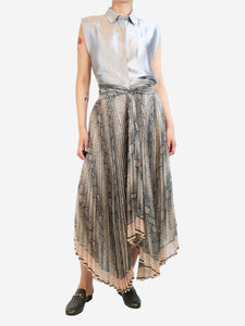 Zimmermann Zimmermann Brown snake print skirt - size UK 10