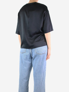 Vince Black silk satin blouse - size XS