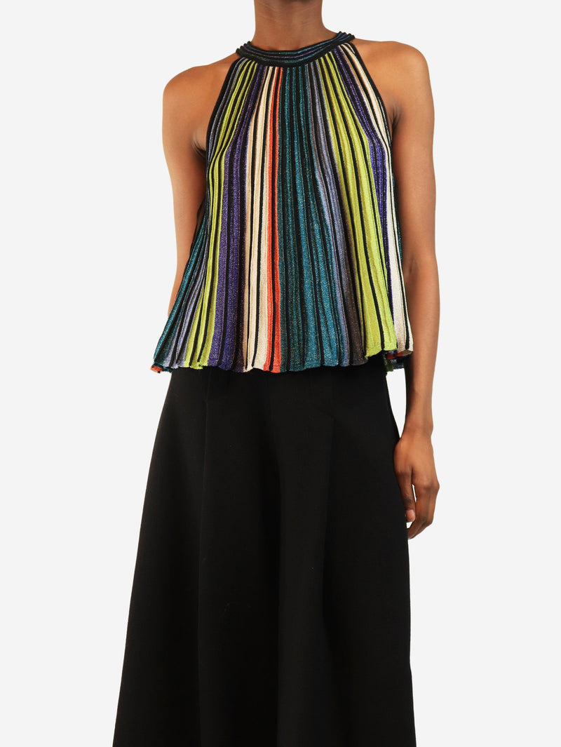 Multicolour lurex stripe top - size UK 6 Tops Missoni 