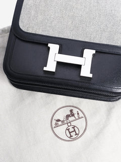 Black swift and toile Constance Cross-body bags Hermes 