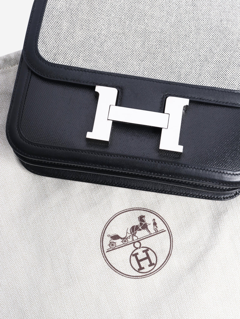Black swift and toile Constance Cross-body bags Hermes 