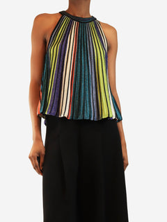Multicolour lurex stripe top - size UK 6 Tops Missoni 