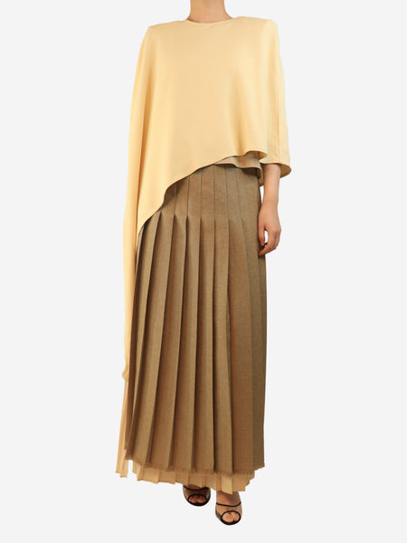 Cream asymmetric blouse - size L product image