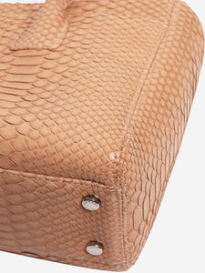 Chanel Brown 2006 python executive tote bag