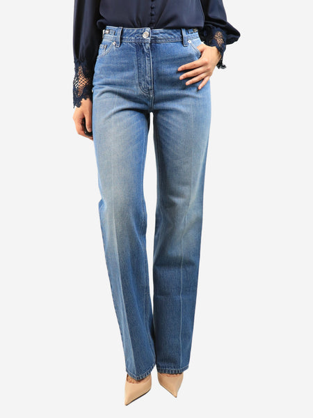 Blue straight-leg denim jeans - size UK 8 product image