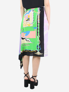 Emilio Pucci Multicoloured printed button-down skirt - size UK 10