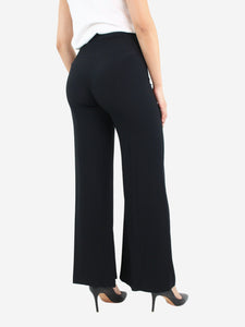 Maria Grachvogel Black wide-leg trousers - size UK 10
