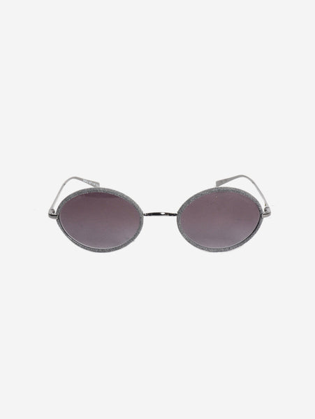 Grey denim rounded sunglasses product image