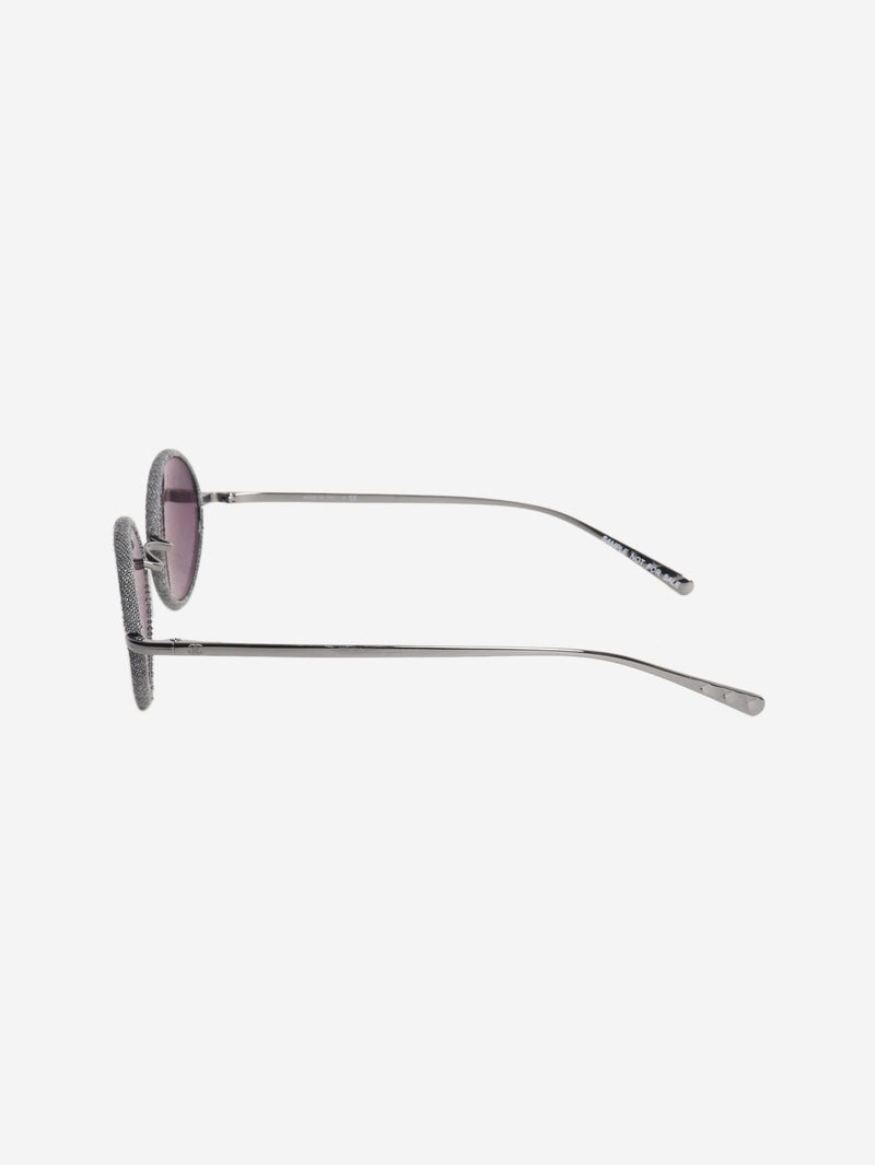 Grey denim rounded sunglasses Sunglasses Chanel 