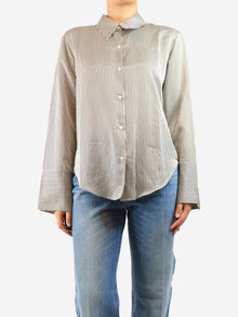 Black striped button-up shirt - size S Tops Citizens of Humanity 