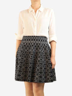 White cotton crinkled shirt - size S Tops Melissa Odabash 