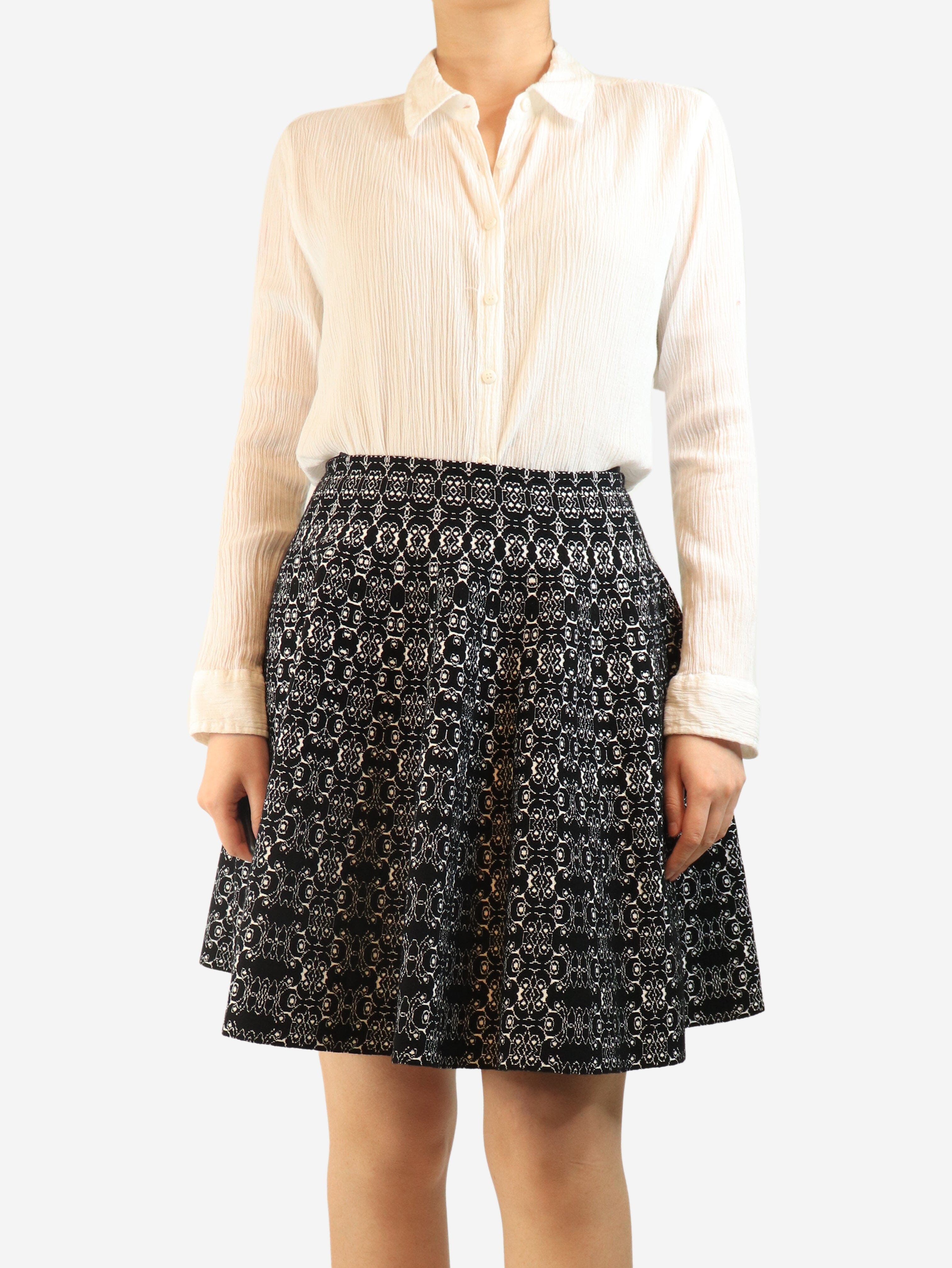 White cotton crinkled shirt - size S Tops Melissa Odabash 