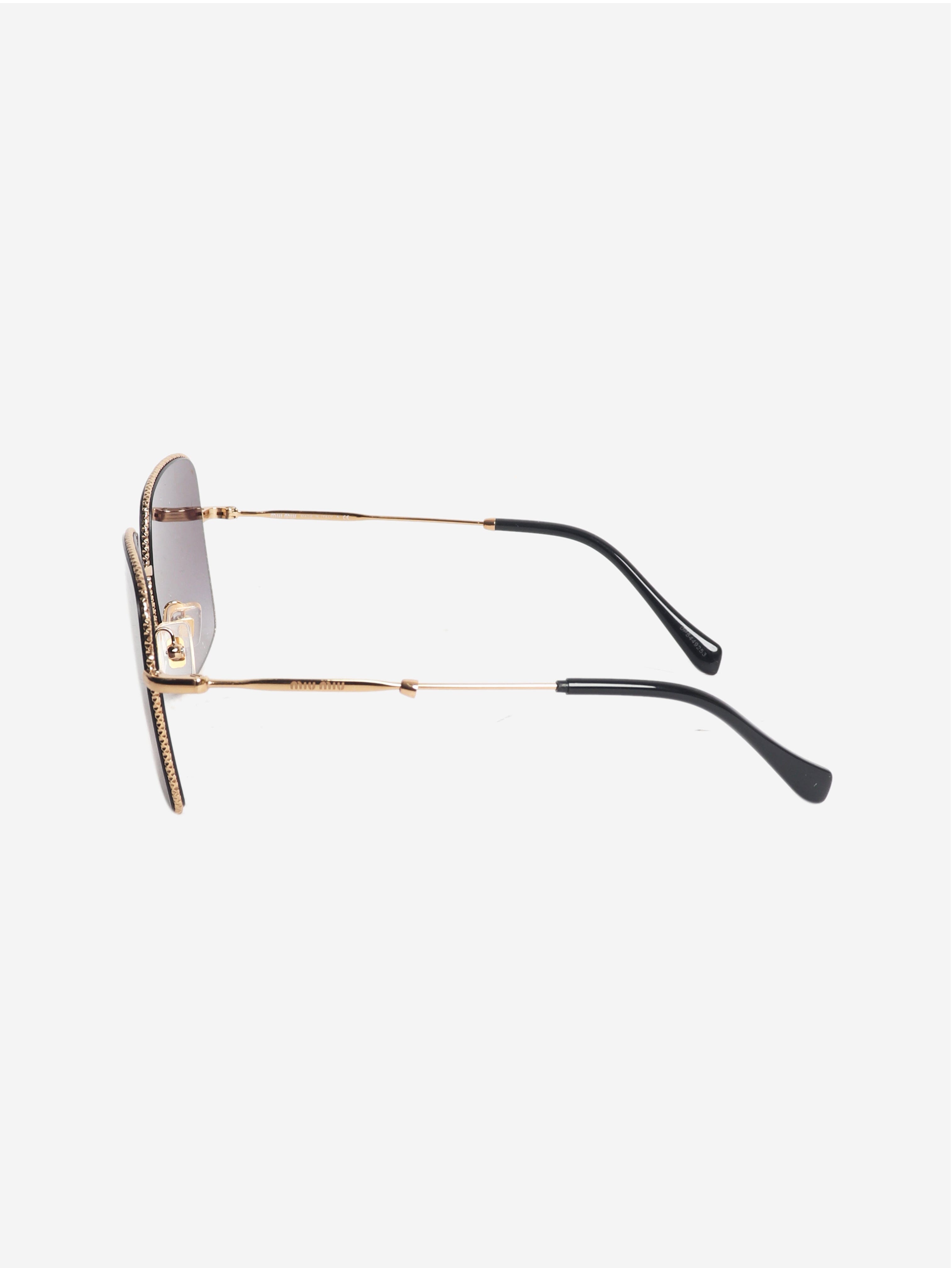 Black and gold square frame sunglasses Sunglasses Miu Miu 