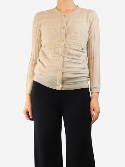 Neutral cashmere cardigan - size S Knitwear Chloe 