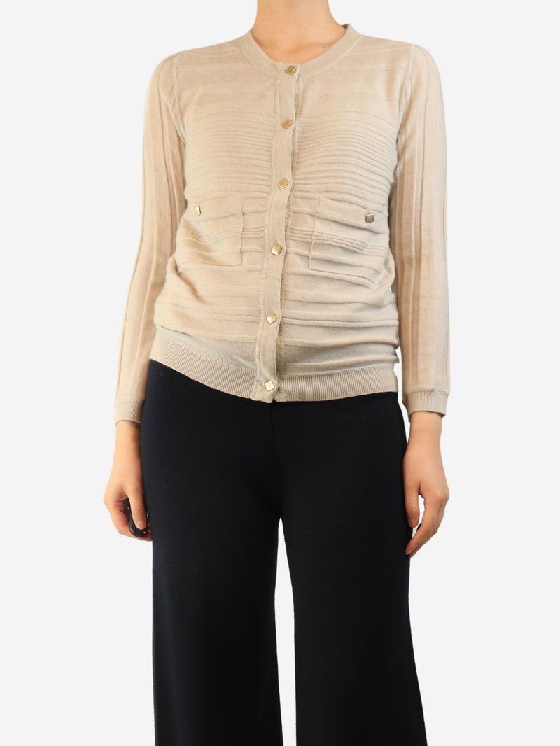 Neutral cashmere cardigan - size S Knitwear Chloe 
