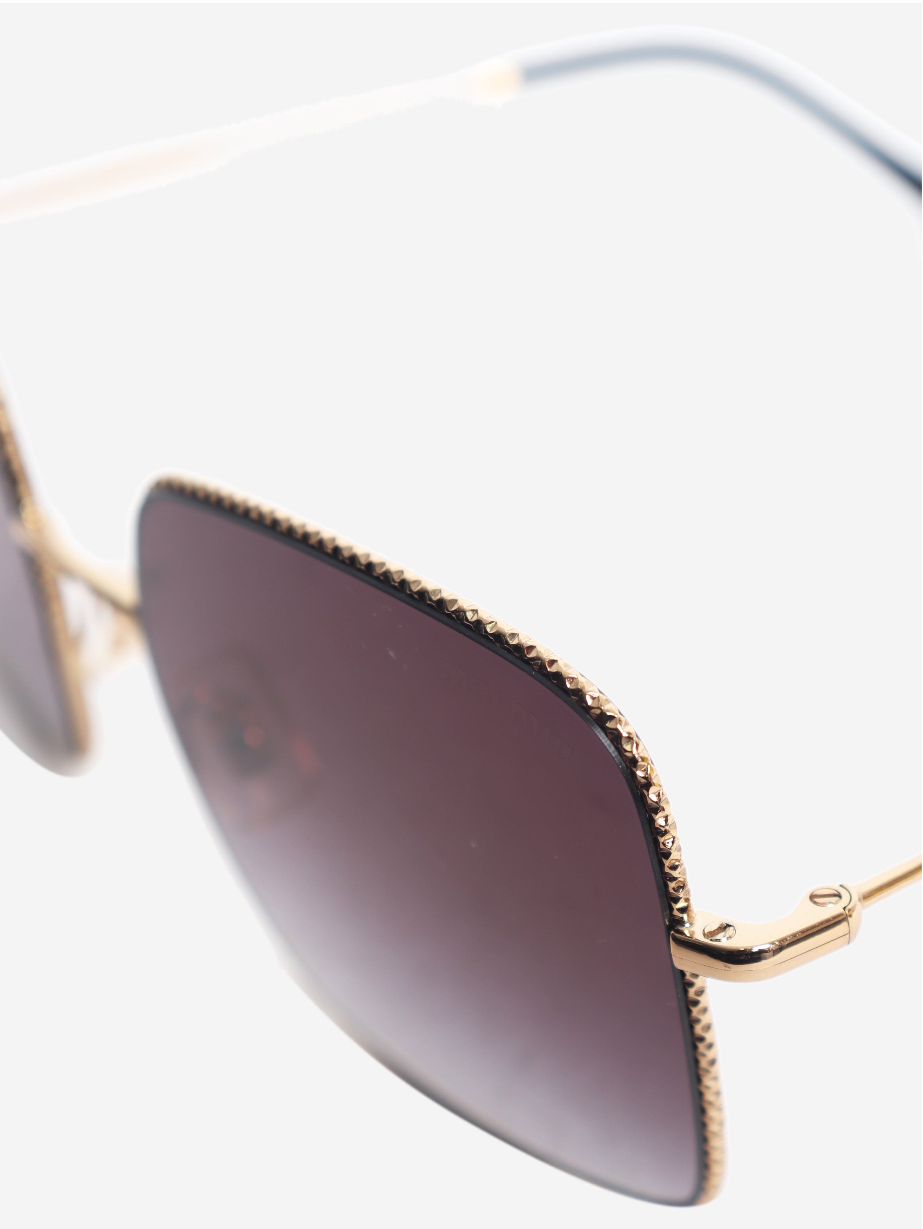 Black and gold square frame sunglasses Sunglasses Miu Miu 