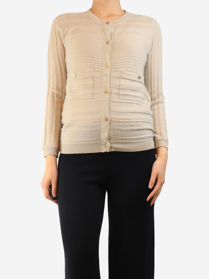 Neutral cashmere cardigan - size S Knitwear Chloe 