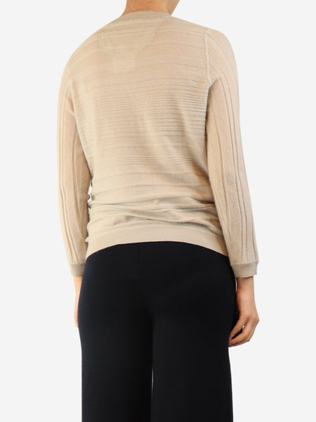 Neutral cashmere cardigan - size S alternate image