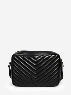Black quilted leather Lou camera bag Cross-body Bags Saint Laurent 