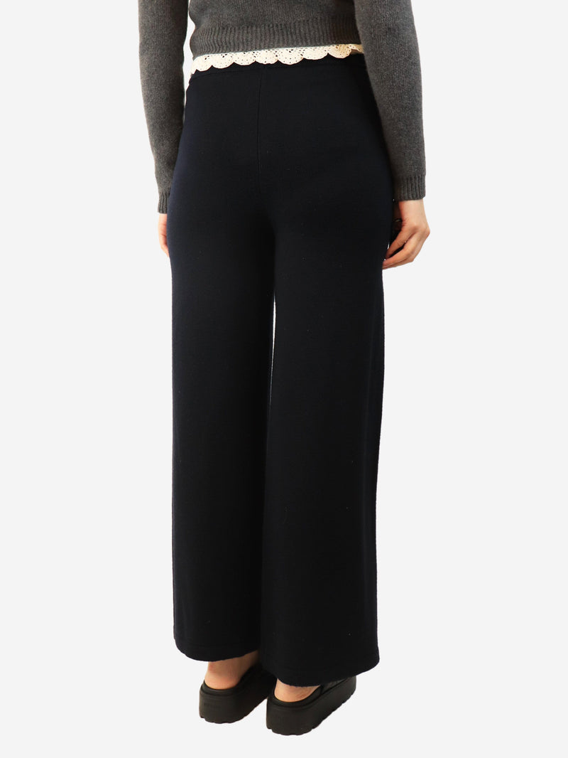 Navy wool trousers - size M Trousers Max Mara Leisure 