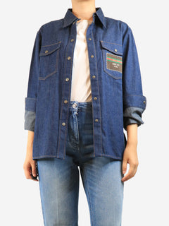 Blue denim shirt - size UK 14 Tops Gucci 