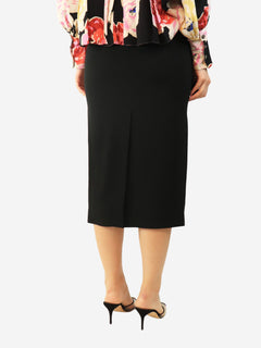 Black midi pencil skirt - size UK 12 Skirts Rochas 