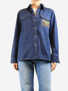 Blue denim shirt - size UK 14 Tops Gucci 