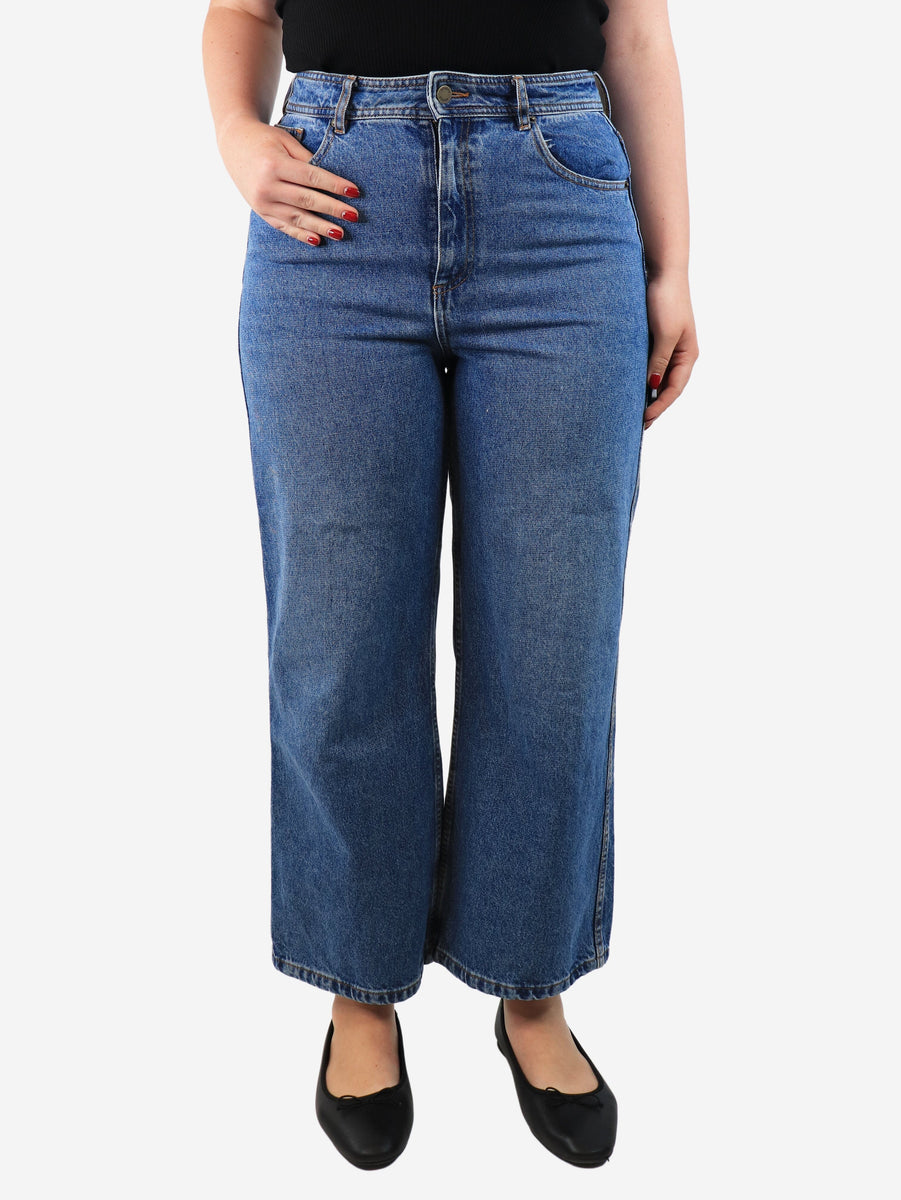 Wide Leg Trousers Sezane Jean Mom Sezane Jeans Sezane Augusto Blue