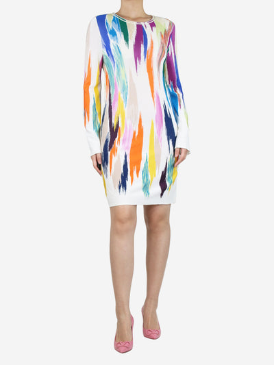 Multicolour knit patterned midi dress - size UK 8 Dresses Missoni 