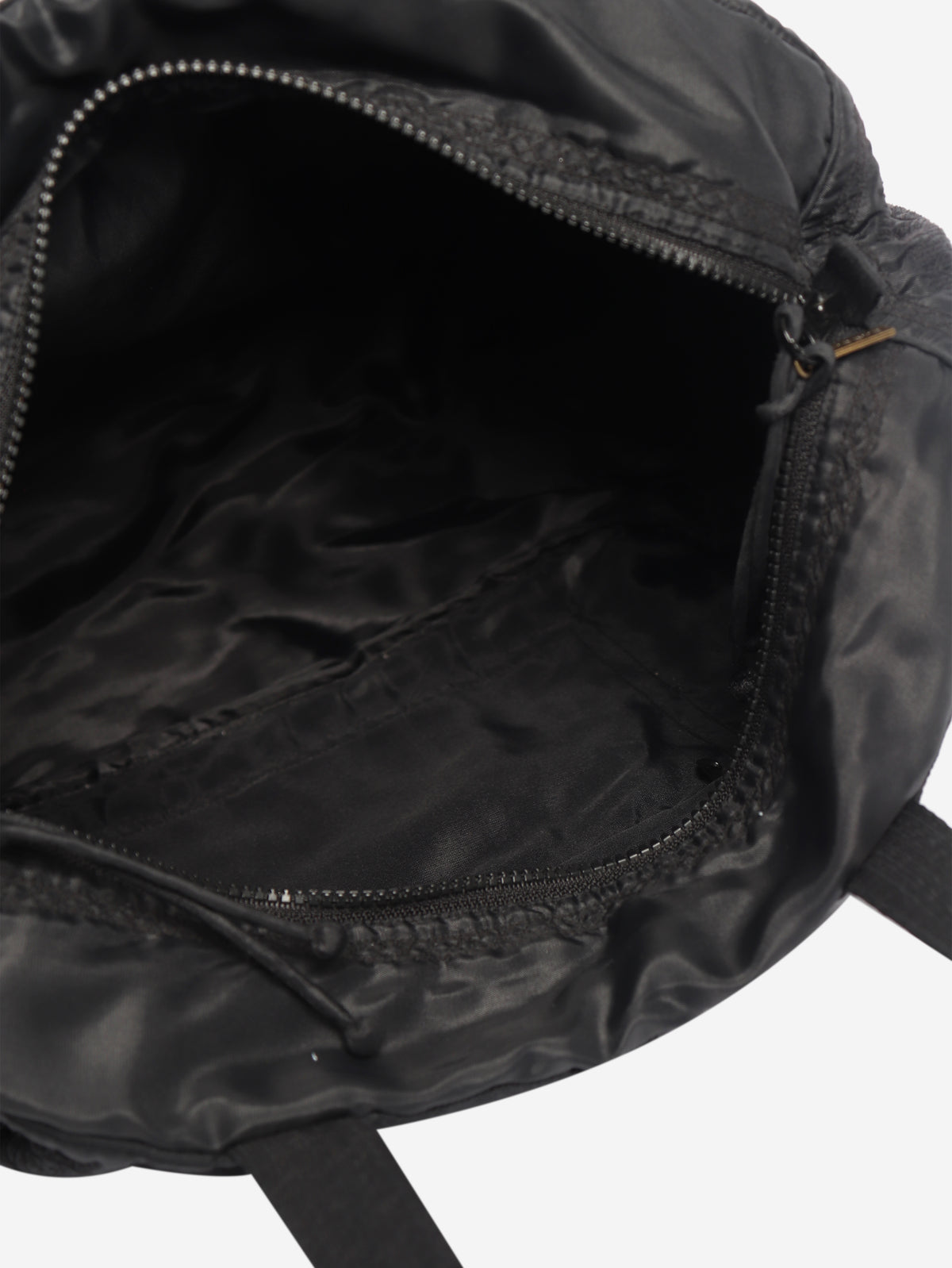 Tamasha black embroidered nylon top handle bag - view 8