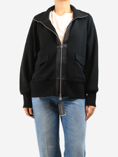 Black Roxbury zip through jacket - size L