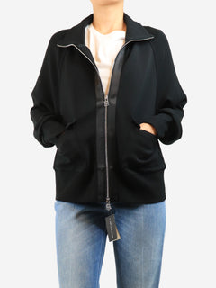 Black Roxbury zip through jacket - size L