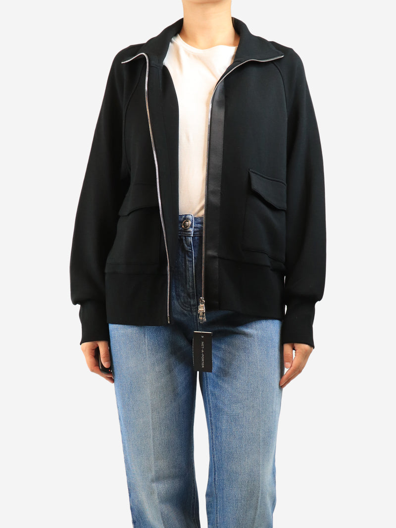 Black Roxbury zip through jacket - size L