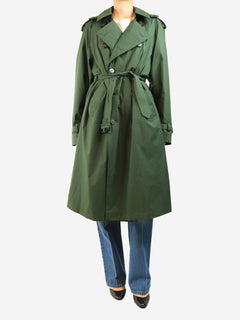 Dark green nylon trench coat - size M