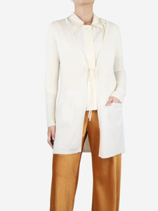 Bamford Cream cashmere long cardigan - size S