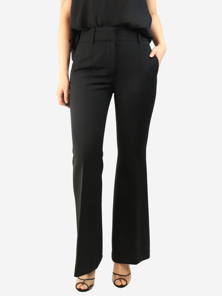 Black wool flared trousers - size UK 8 product image