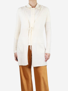 Bamford Cream cashmere long cardigan - size S