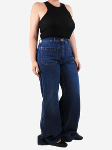 G. Blue wide-leg jeans - size UK 12